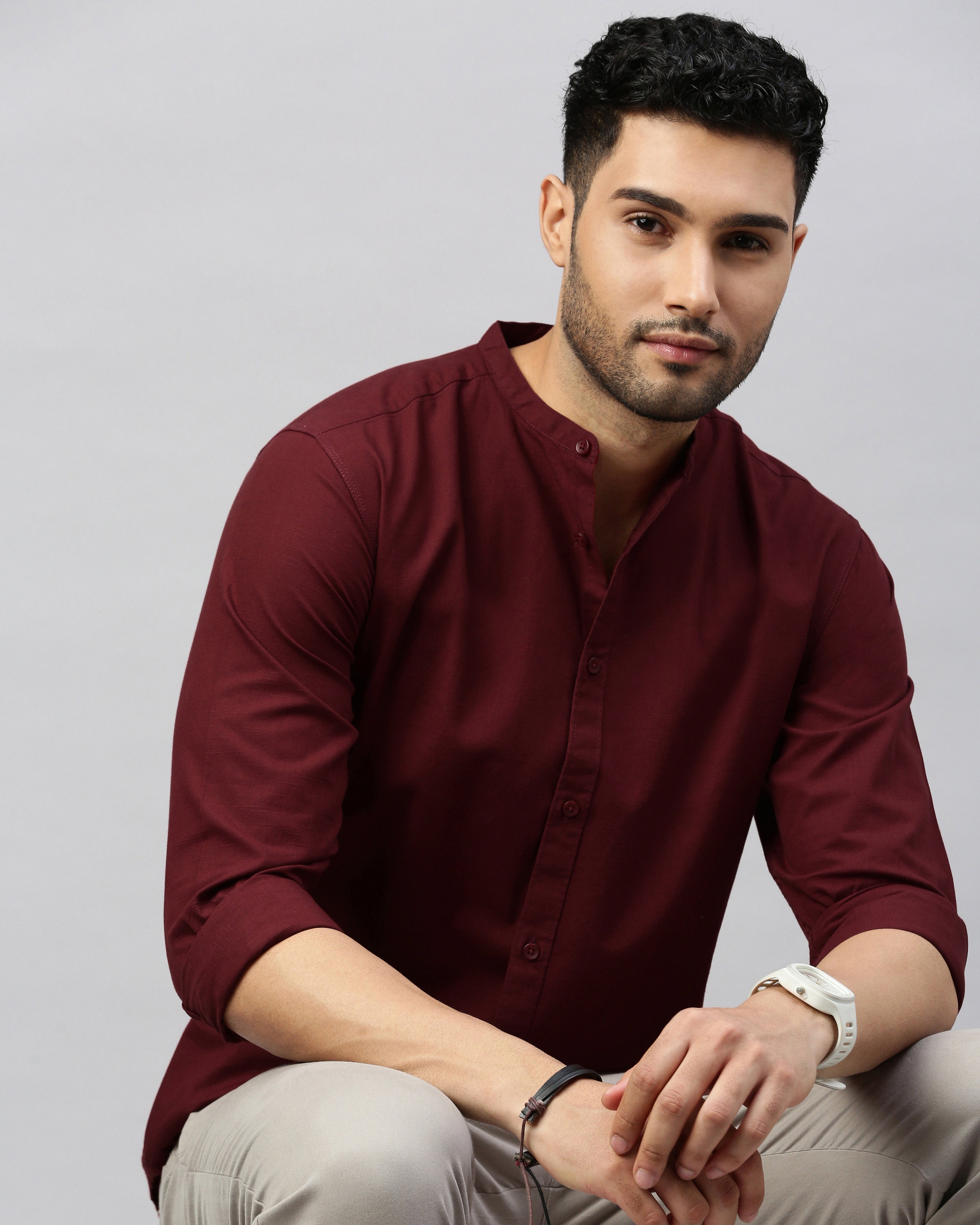 Men's Solid Casual Shirt