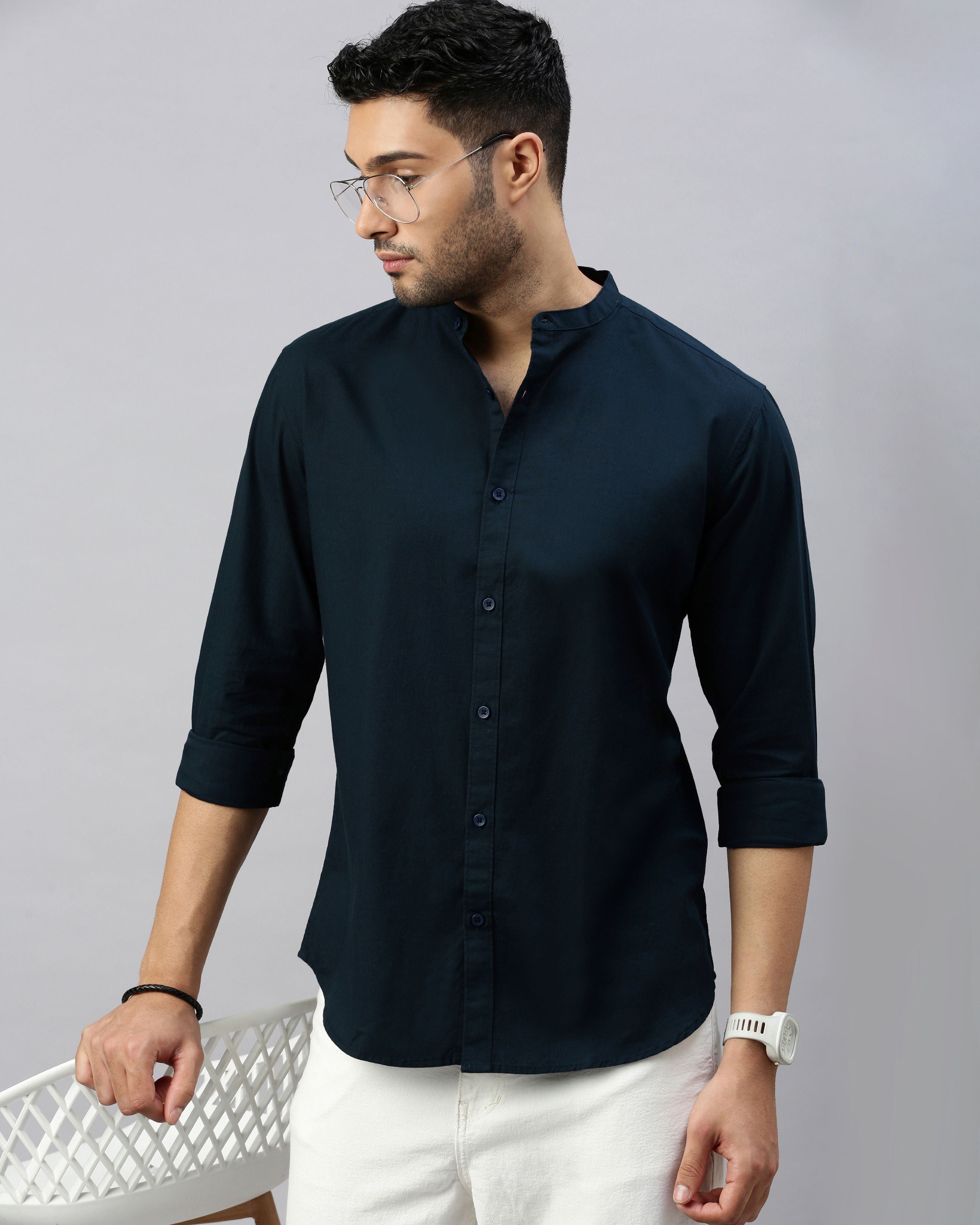 Men's Solid Casual Shirt