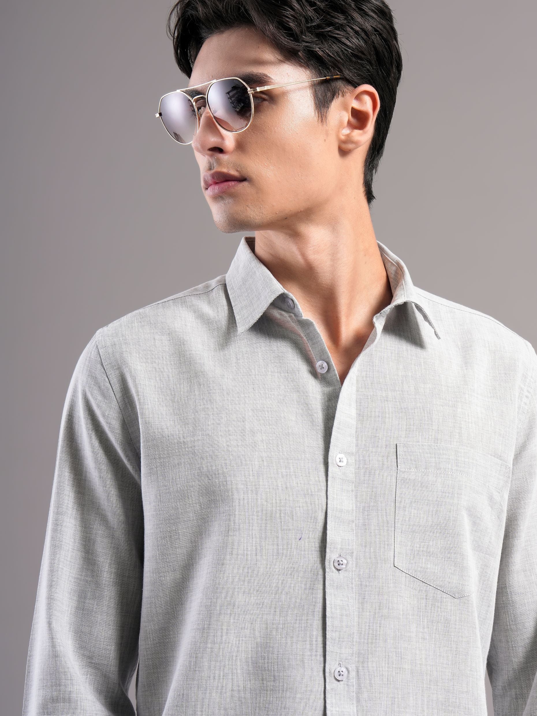Men Smart Slim Fit Casual Shirt